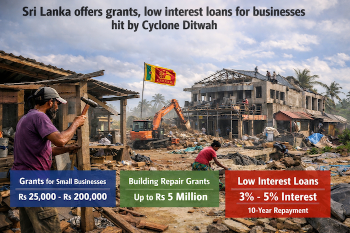 Sri Lanka Launches Grants and Low-Interest Loans to Support Cyclone Ditwah-Affected Businesses