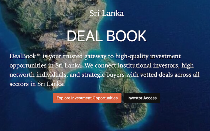 DealBook.lk Launches as Sri Lanka’s Dedicated Marketplace for Corporate Deals