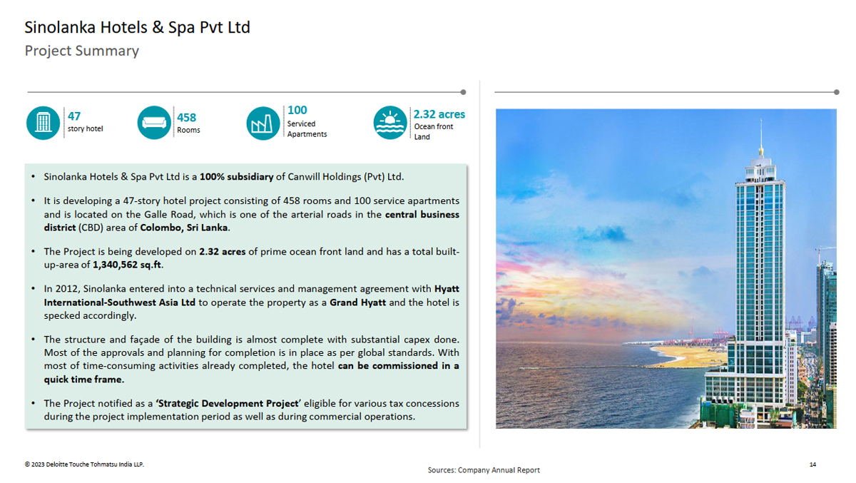 Investor Eyes Casino Operation in Sri Lanka’s Hyatt Building